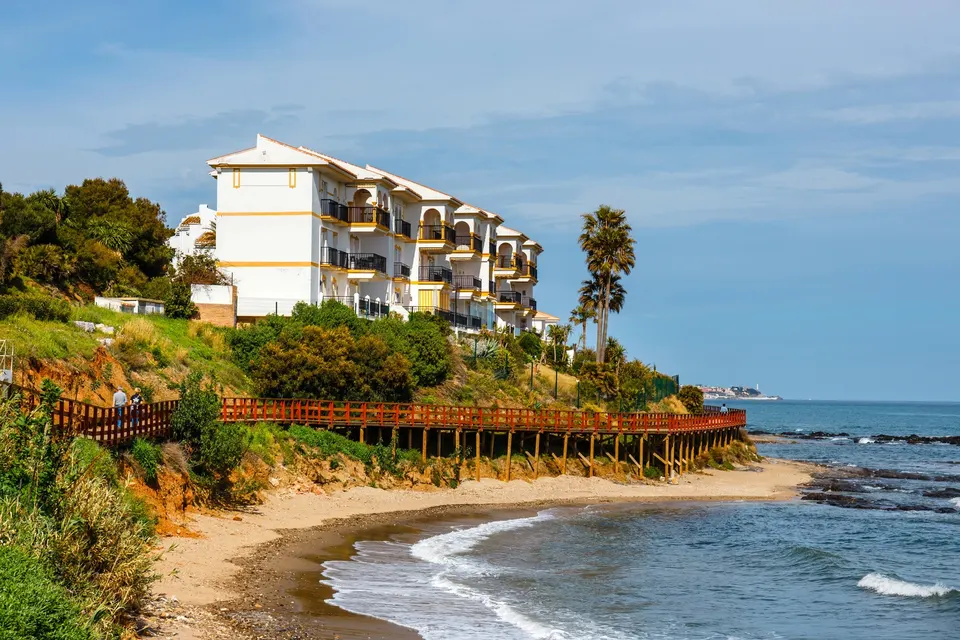Strandstien Senda Litoral ved La Cala de Mijas
